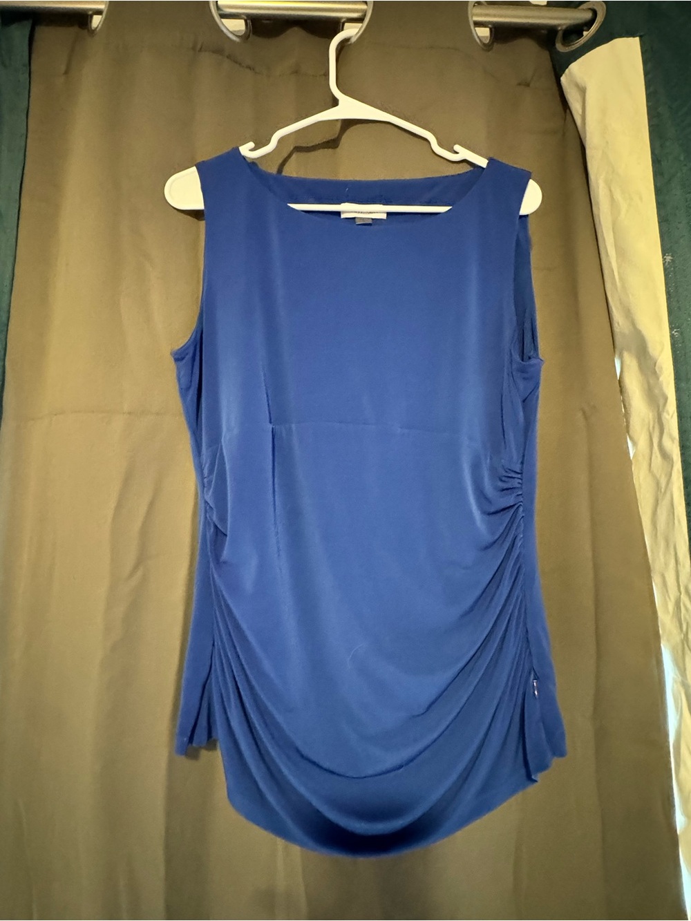Calvin Klein Cobalt V-Neck Sleeveless Top